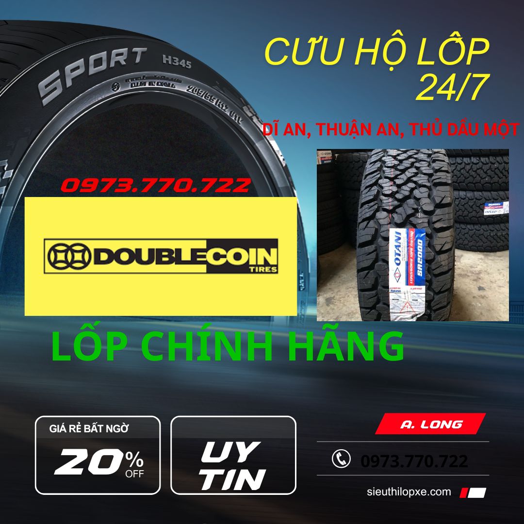 VÁ VỎ XE Ô TÔ ( THAY LỐP ) LƯU ĐỘNG TRÊN CÁC TUYẾN ĐƯỜNG THÀNH PHỐ DĨ AN - NHANH NHẤT 